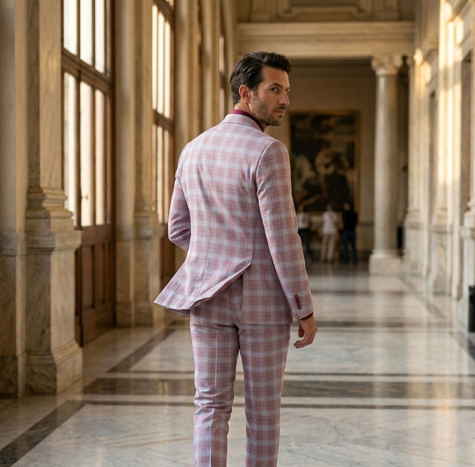 Pink Plaid Three-Piece — view 2